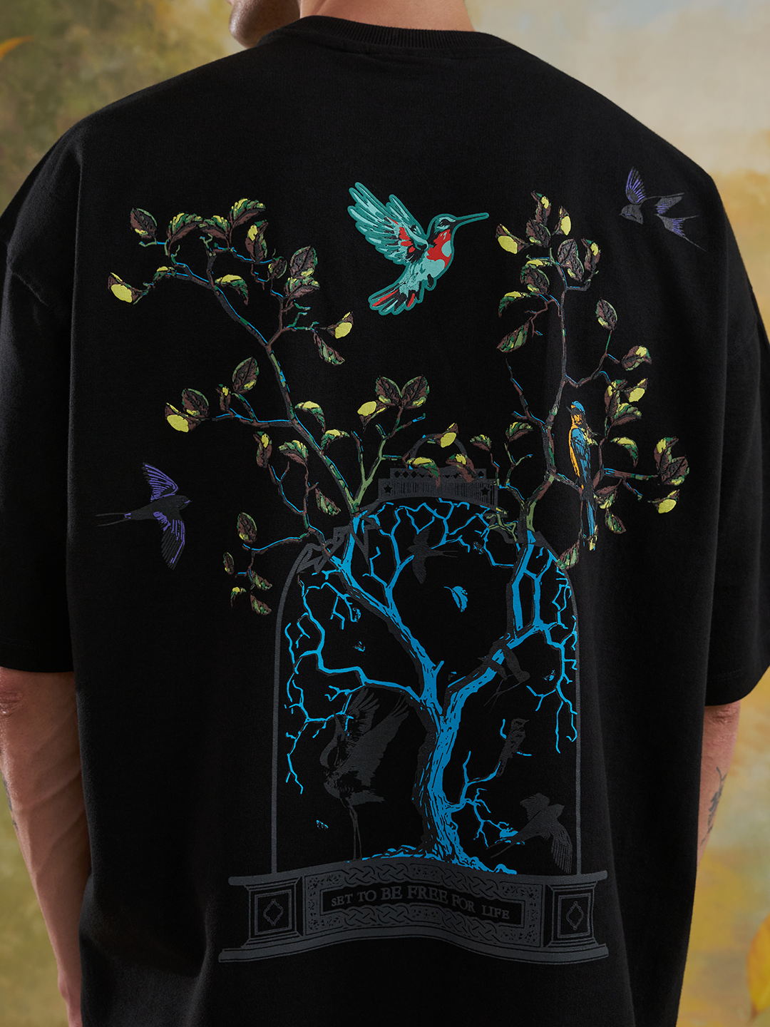 Set Free Tee Black