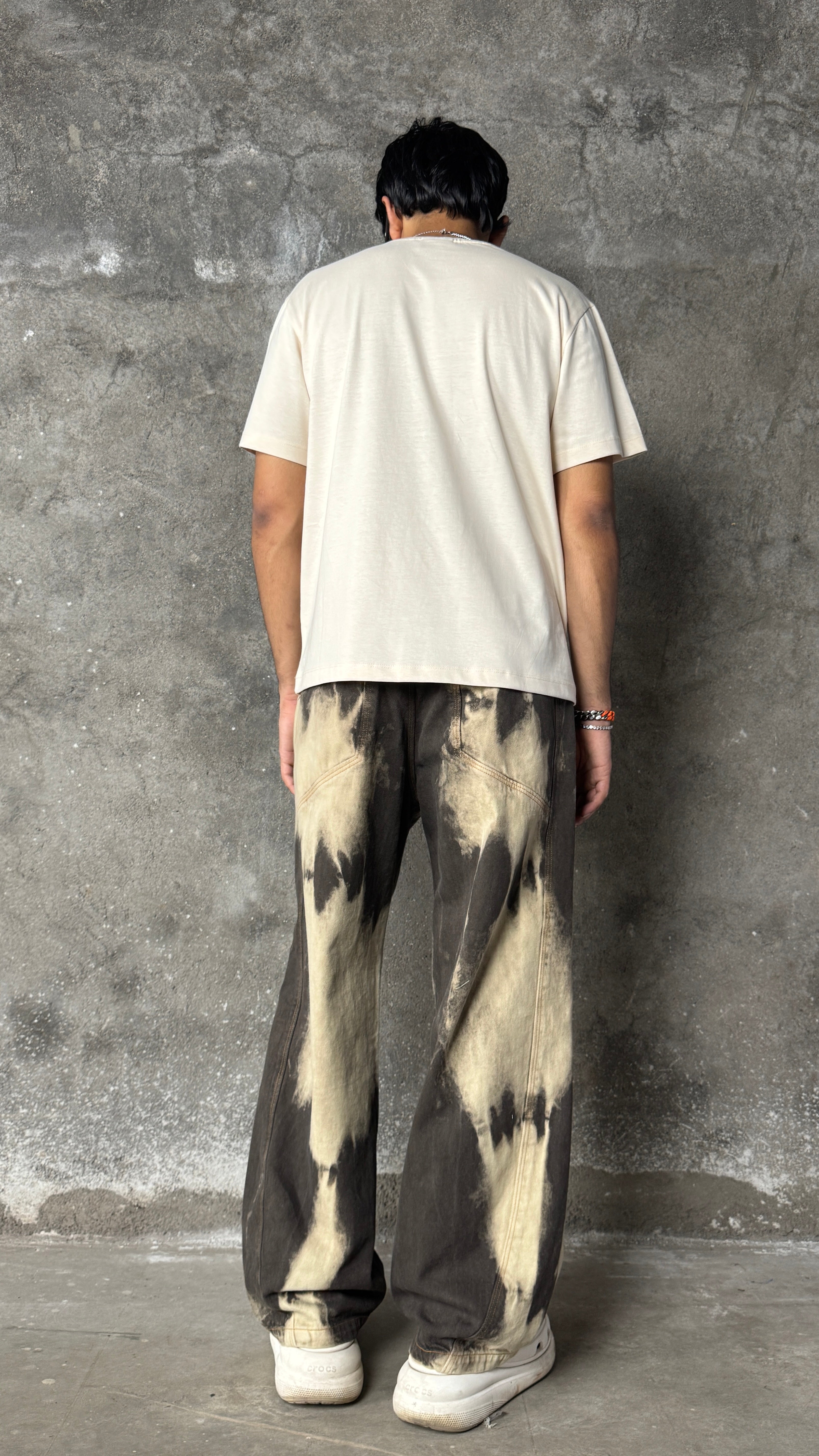 B4 Curved- Coffee shibori- RTW