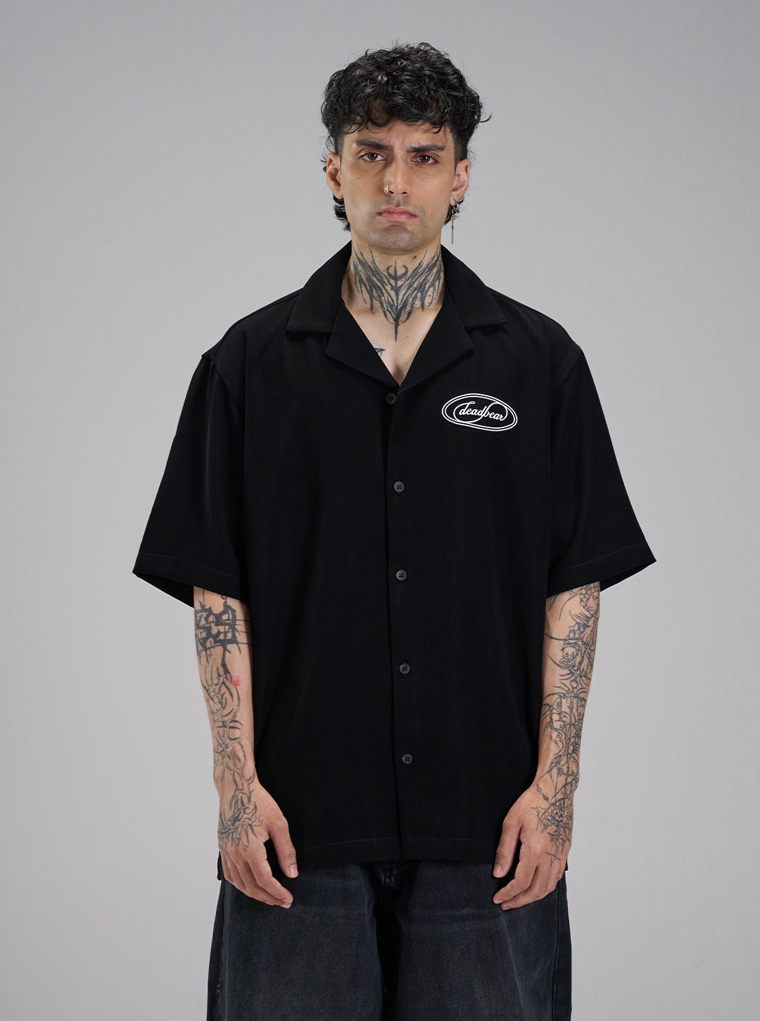 Signature Bowling Shirt Black