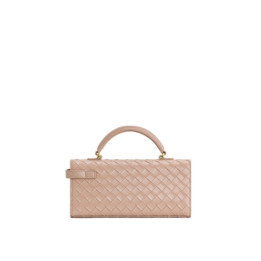 JW PEI Keyla Weave Texture Top Handle Bag - Pink