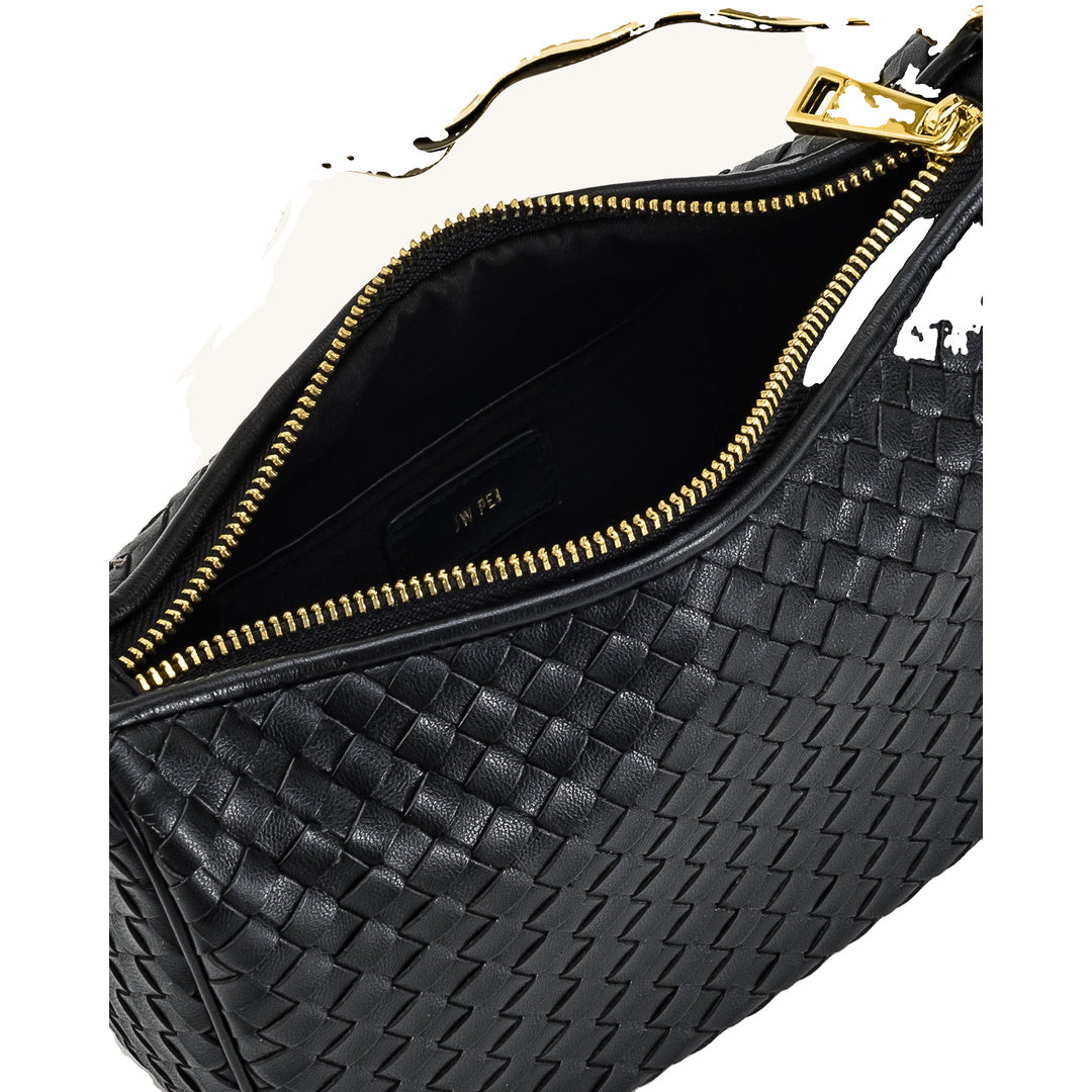 JW PEI Jenny Woven Human-shaped Handle Handbag - Black