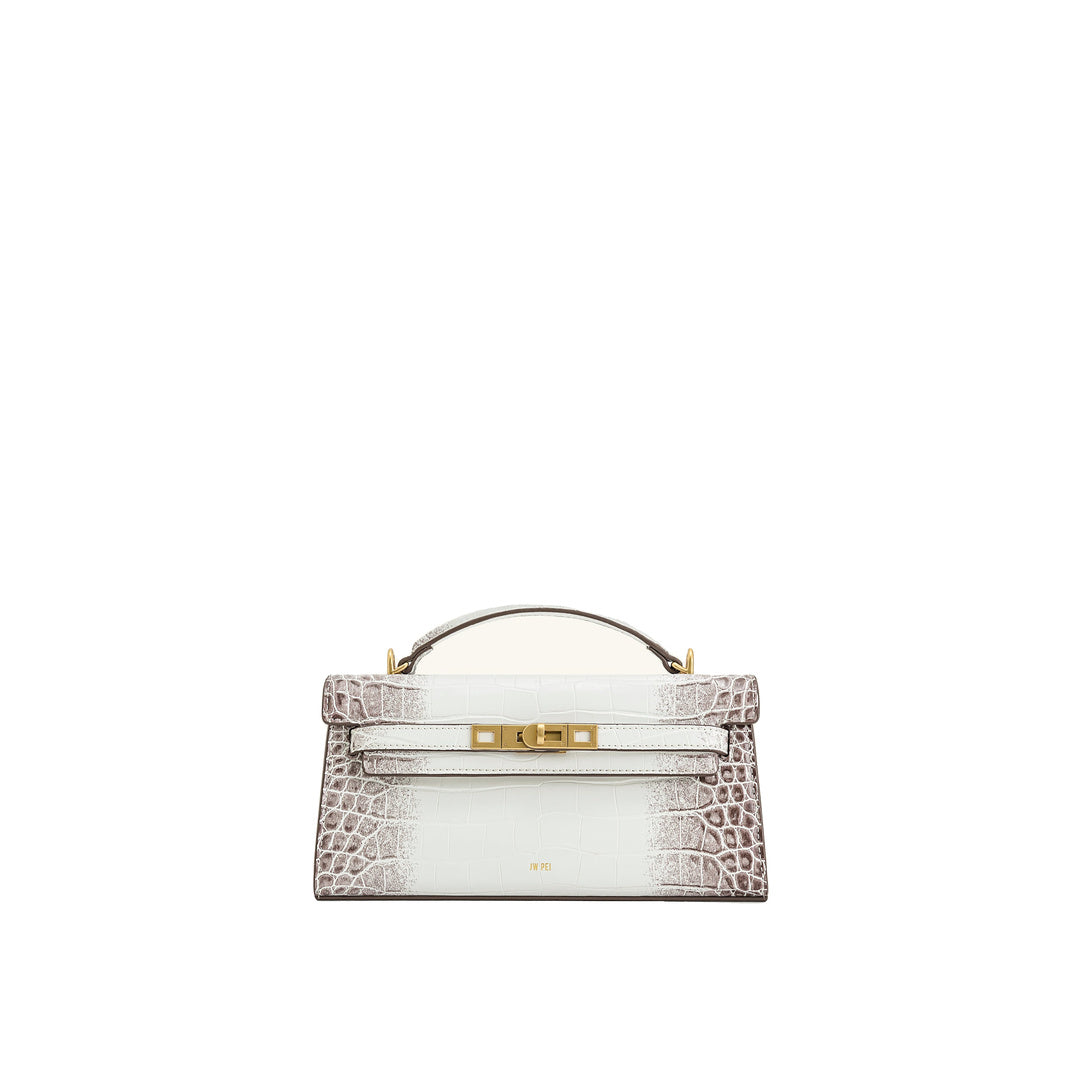 JW PEI Noor Top Handle Bag - White Croc
