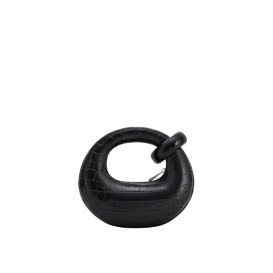 JW PEI Abacus Mini Top Handle Bag - Black Croc