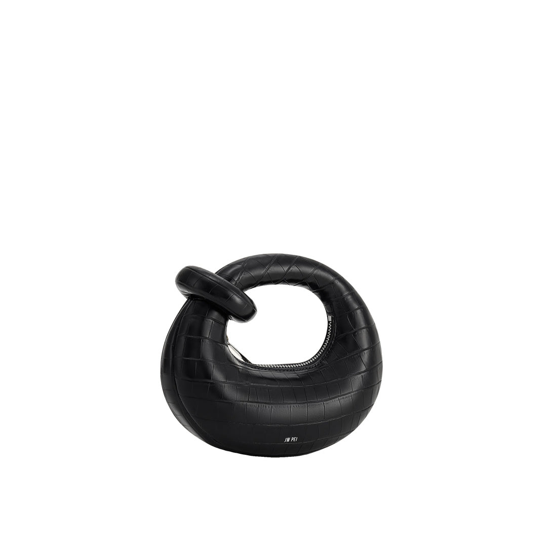 JW PEI Abacus Mini Top Handle Bag - Black Croc