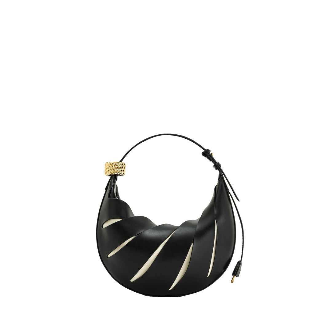 JW PEI Jana Hollow Out Shoulder Bag - Black