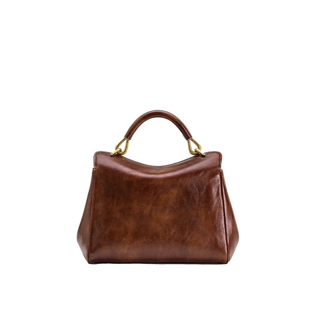 JW PEI Lucia Classic Top Handle Bag - Coffee Brown