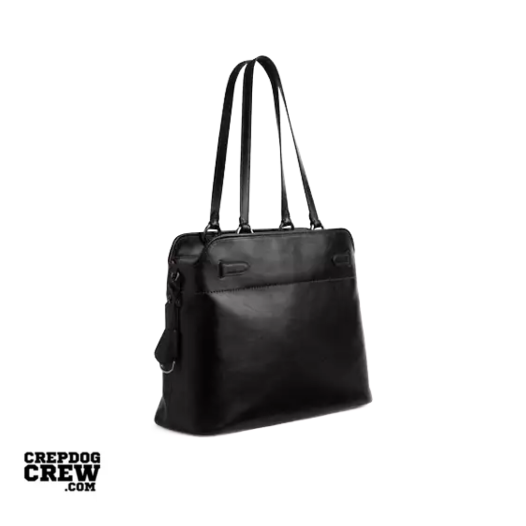 Coach Easton Tote Bag smooth leather Gunmetal Black