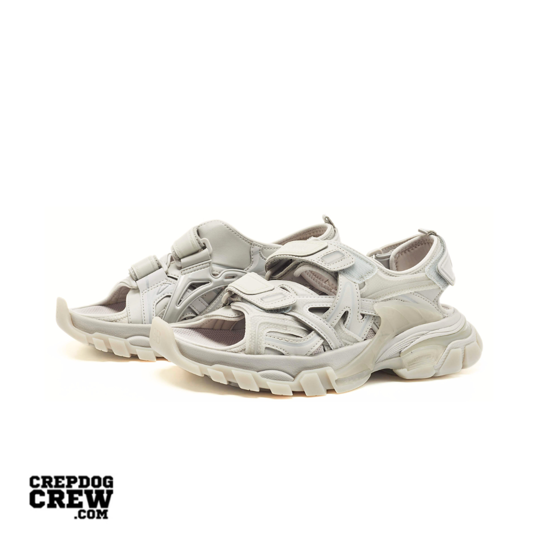 BALENCIAGA TRACK SLIDE SANDAL CLEARSOLE GREY