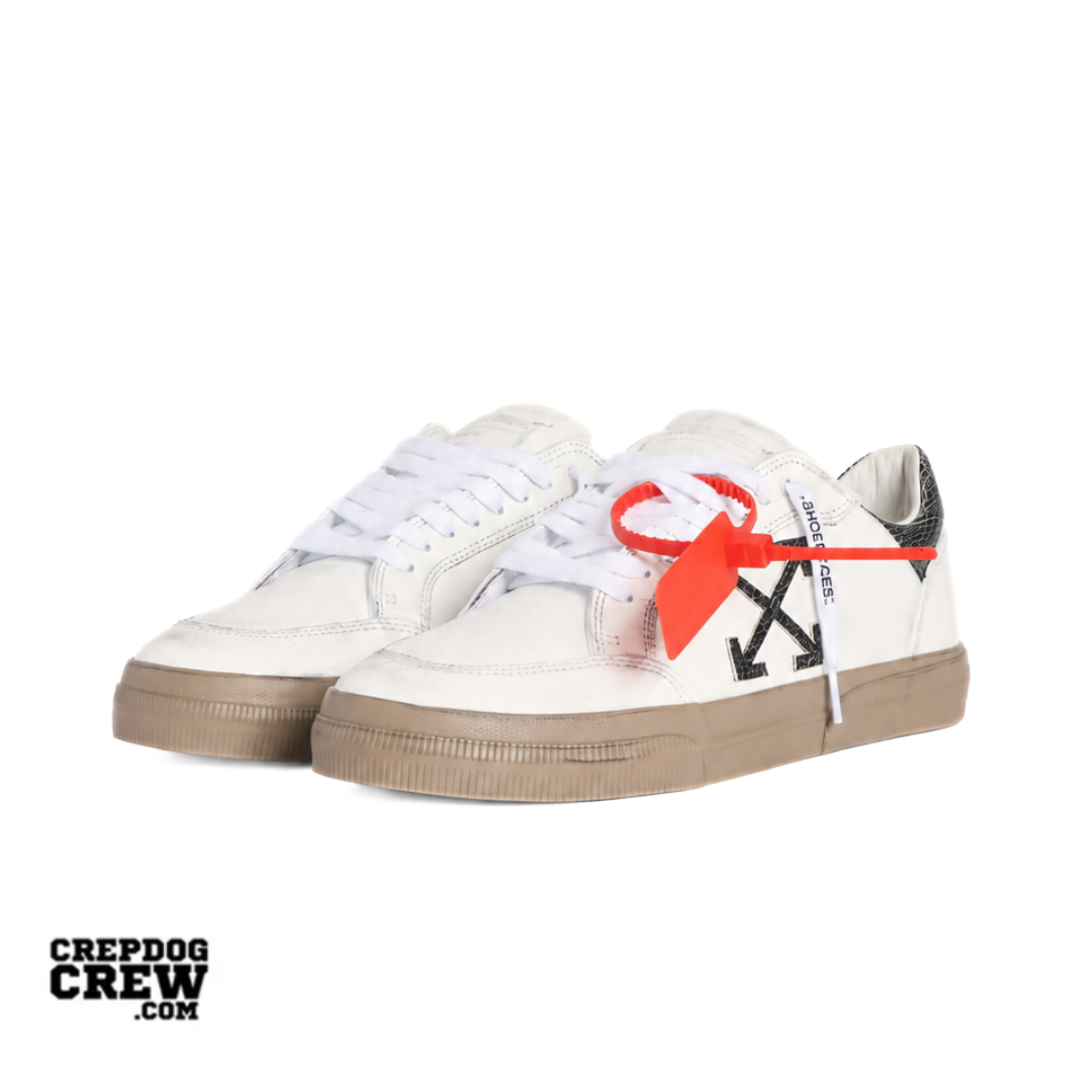 OFF WHITE Vulcanized Low Vintage WHITE BLACK