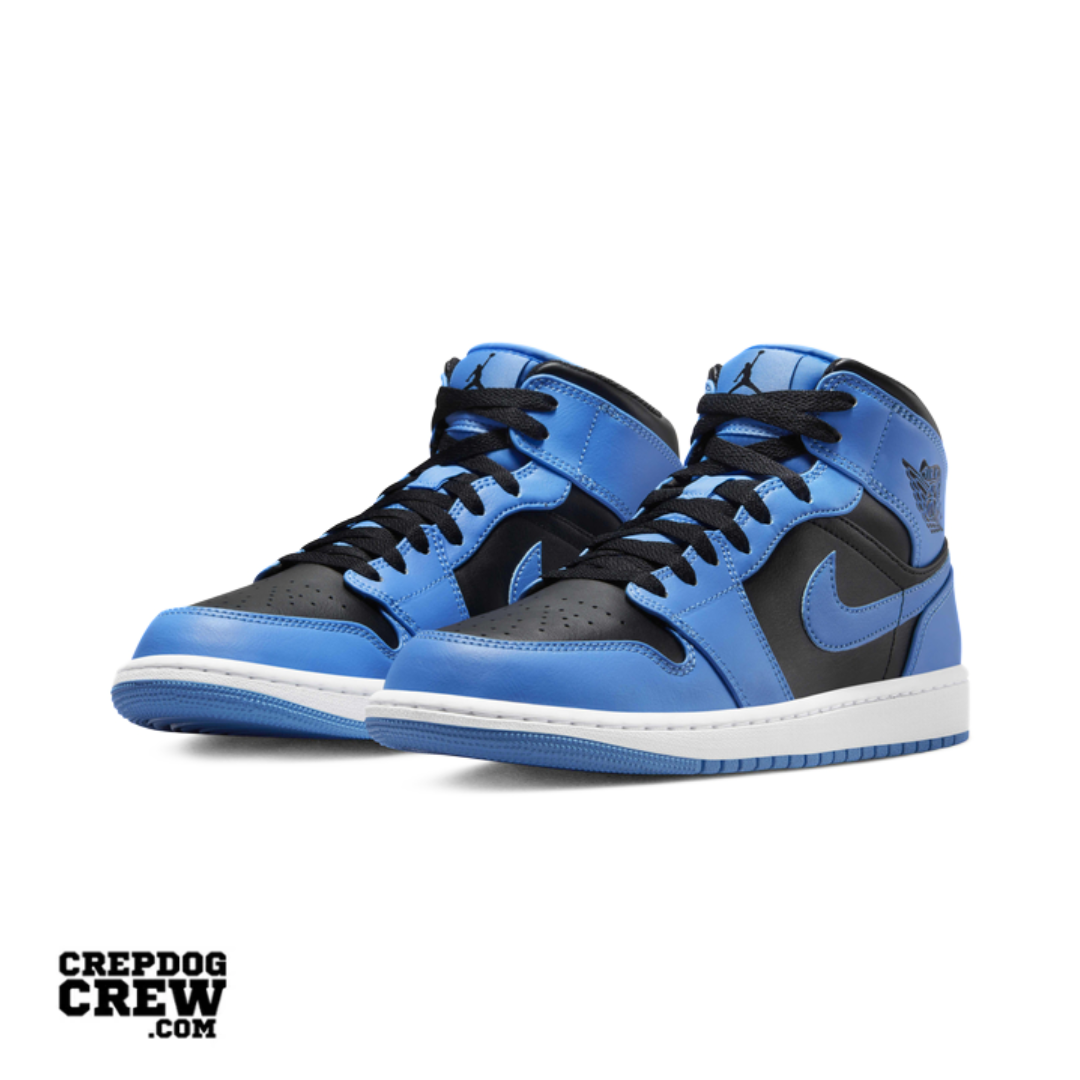 Jordan 1 Mid University Blue Black
