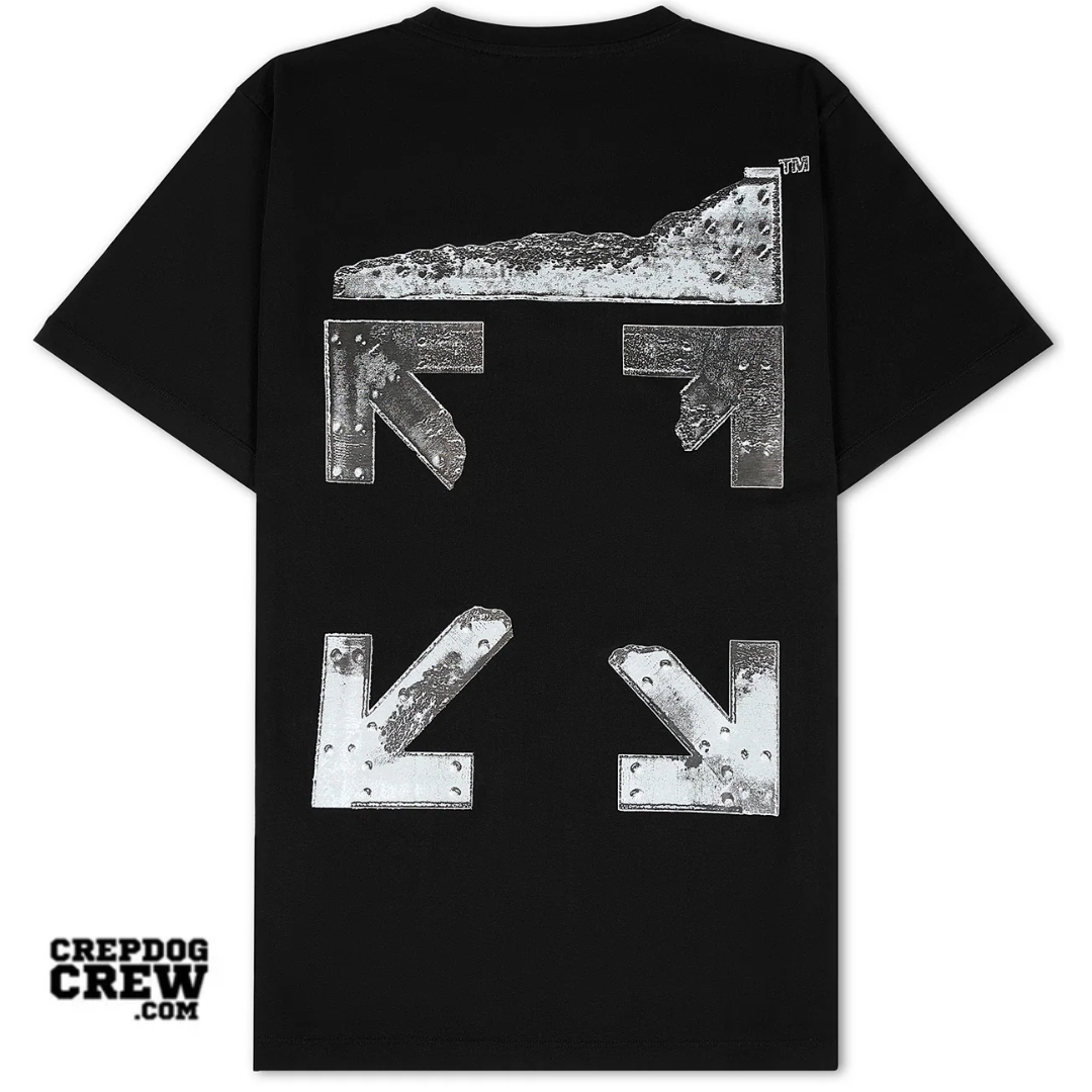 Off White Metal Arrow Slim Tee BLACK