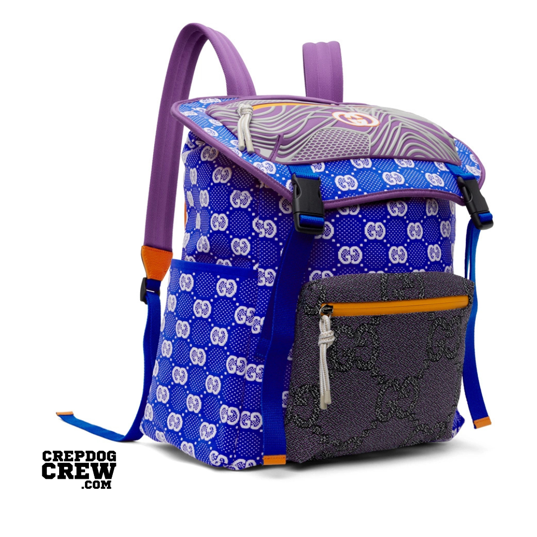 Gucci Blue & Purple GG Backpack
