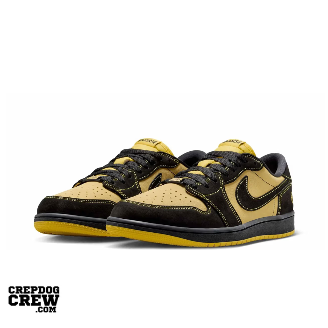 Jordan 1 Retro Low OG Quai 54 Black Tour Yellow Red