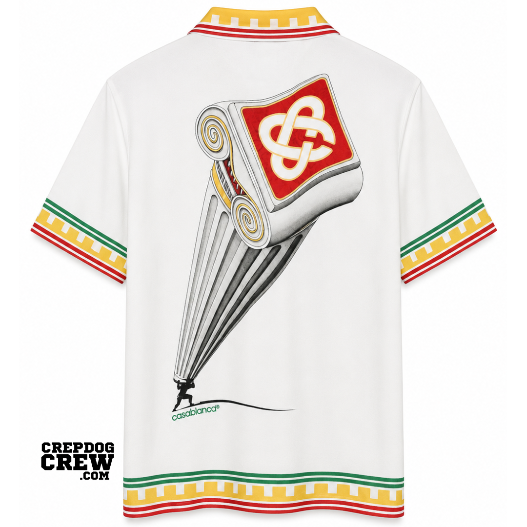 CASABLANCA LEANING COLOUMN SHIRT WHITE