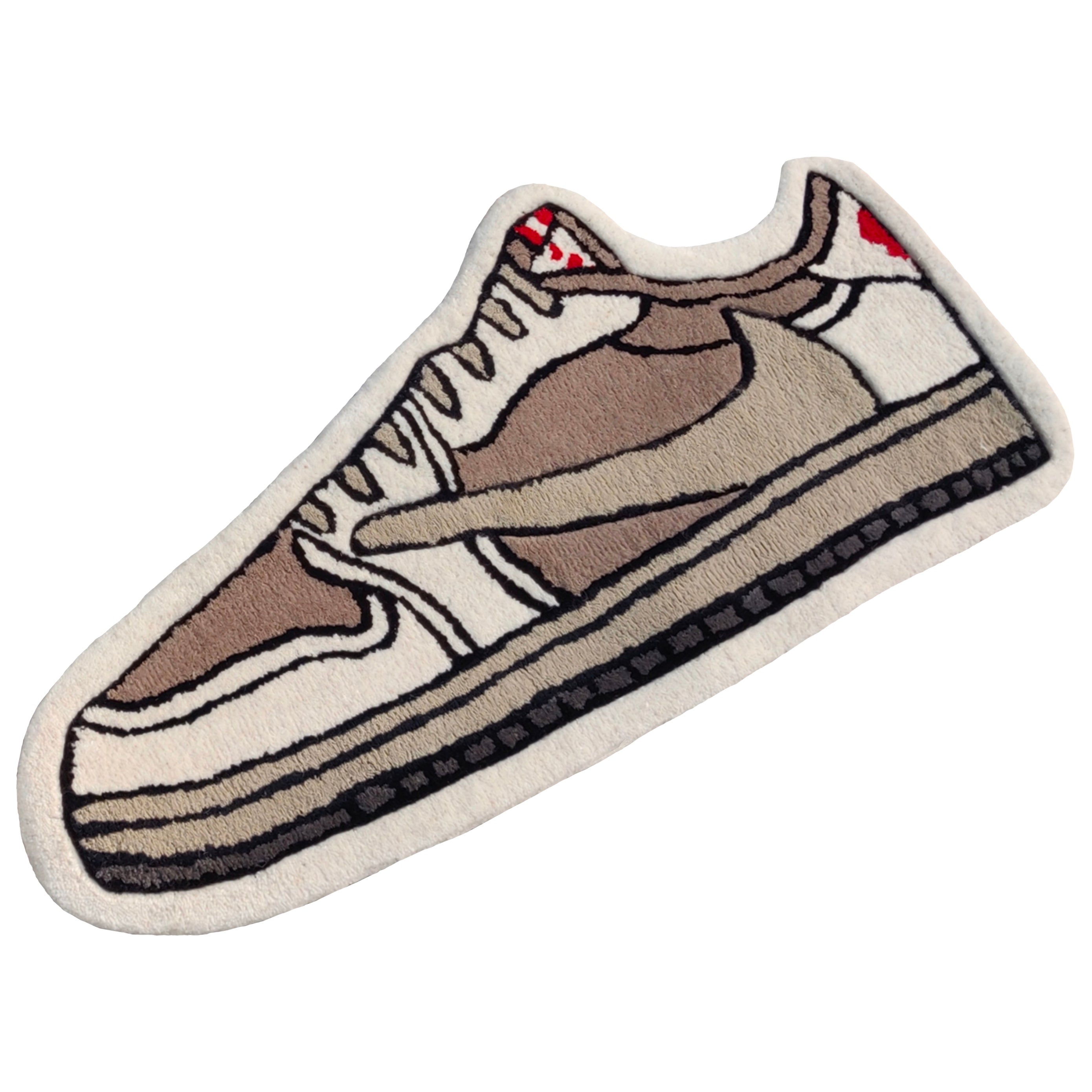 Jordan 1 Low Reverse Mocha Custom Rug