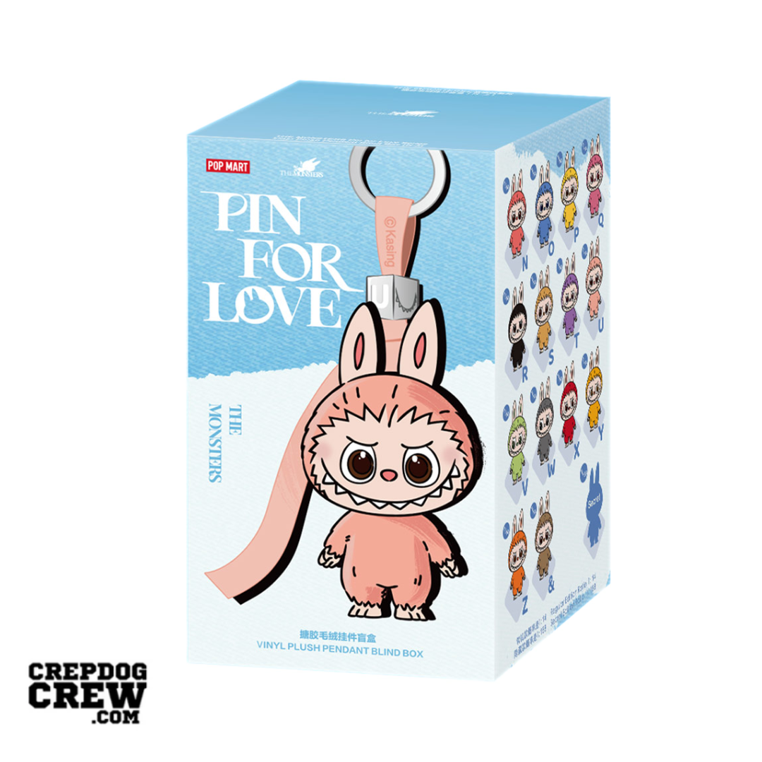 Pop Mart Labubu The Monsters Pin for Love Series Vinyl Plush Pendant (N-Z)(PACK OF 1)