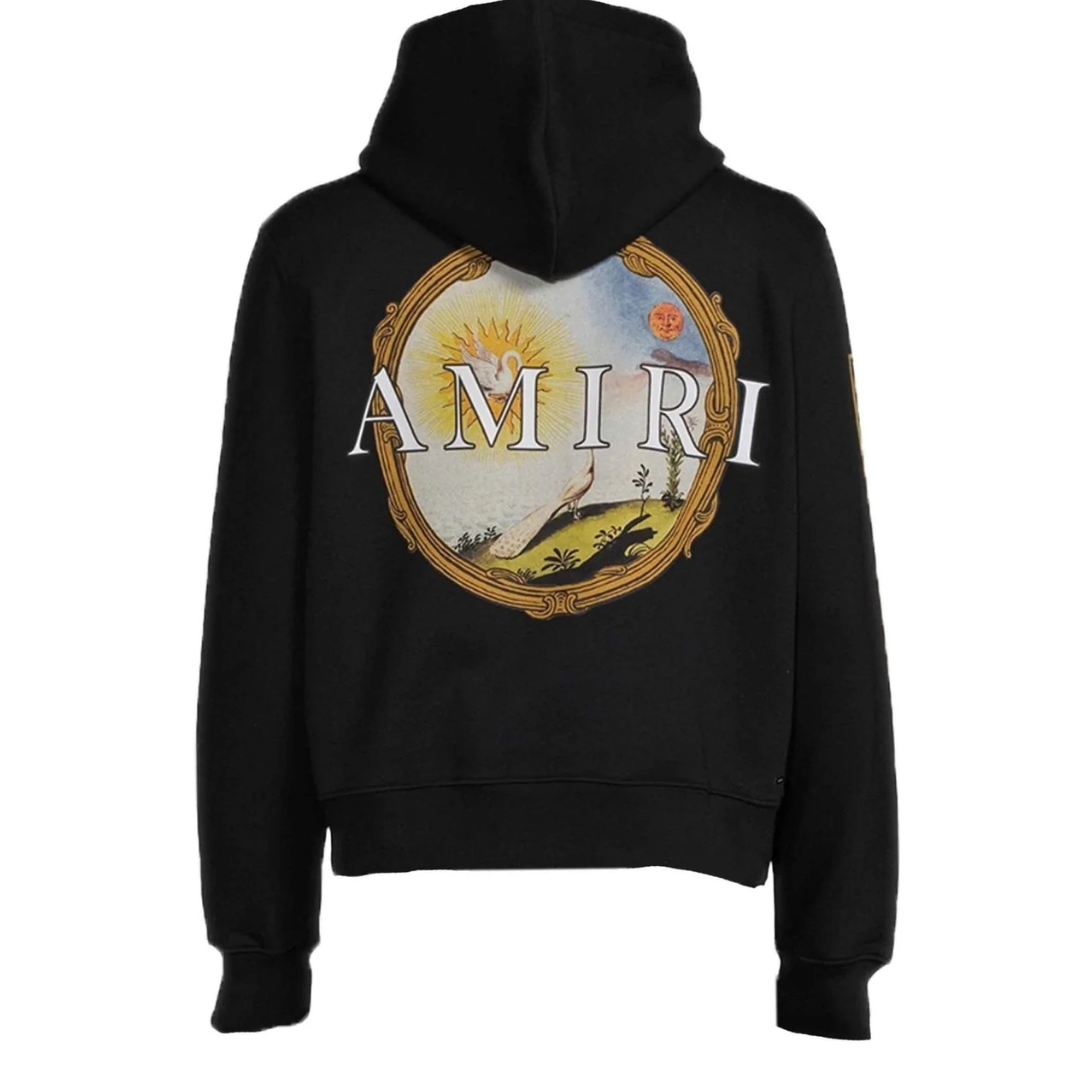 AMIRI Landscape Frame Hoodie Black
