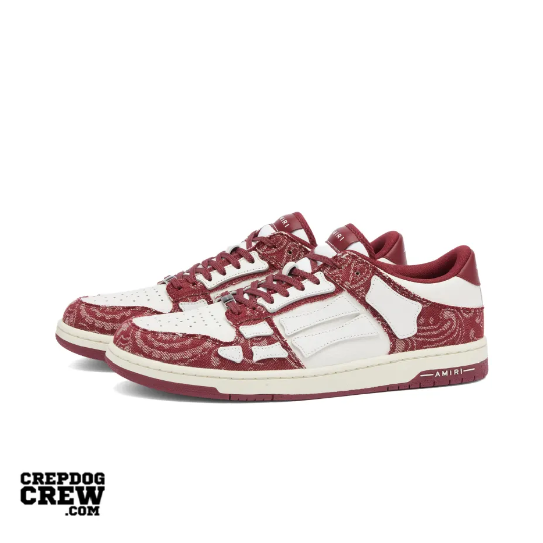 AMIRI Skel Low Bandana Red