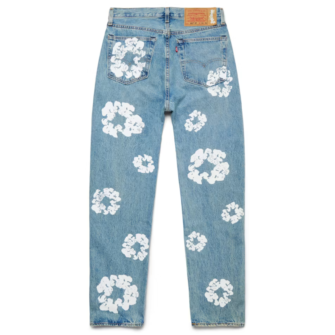 Denim Tears x Levi's Cotton Wreath Jean Light Wash
