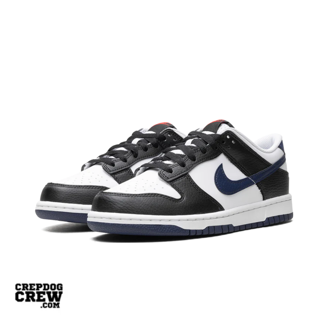 Nike Dunk Low Black White Midnight Navy (GS)