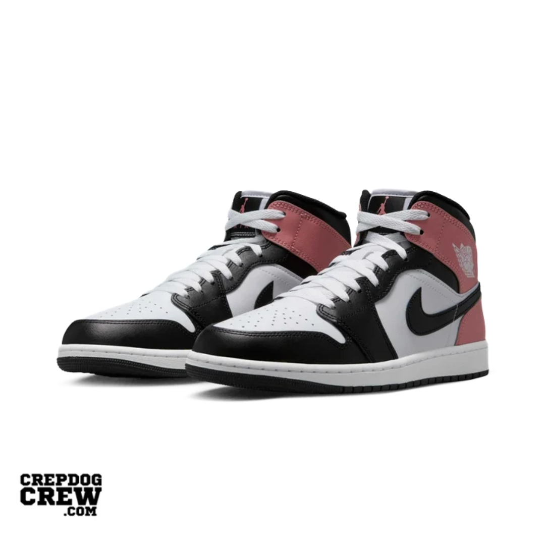Jordan 1 Mid White Rust Pink Black