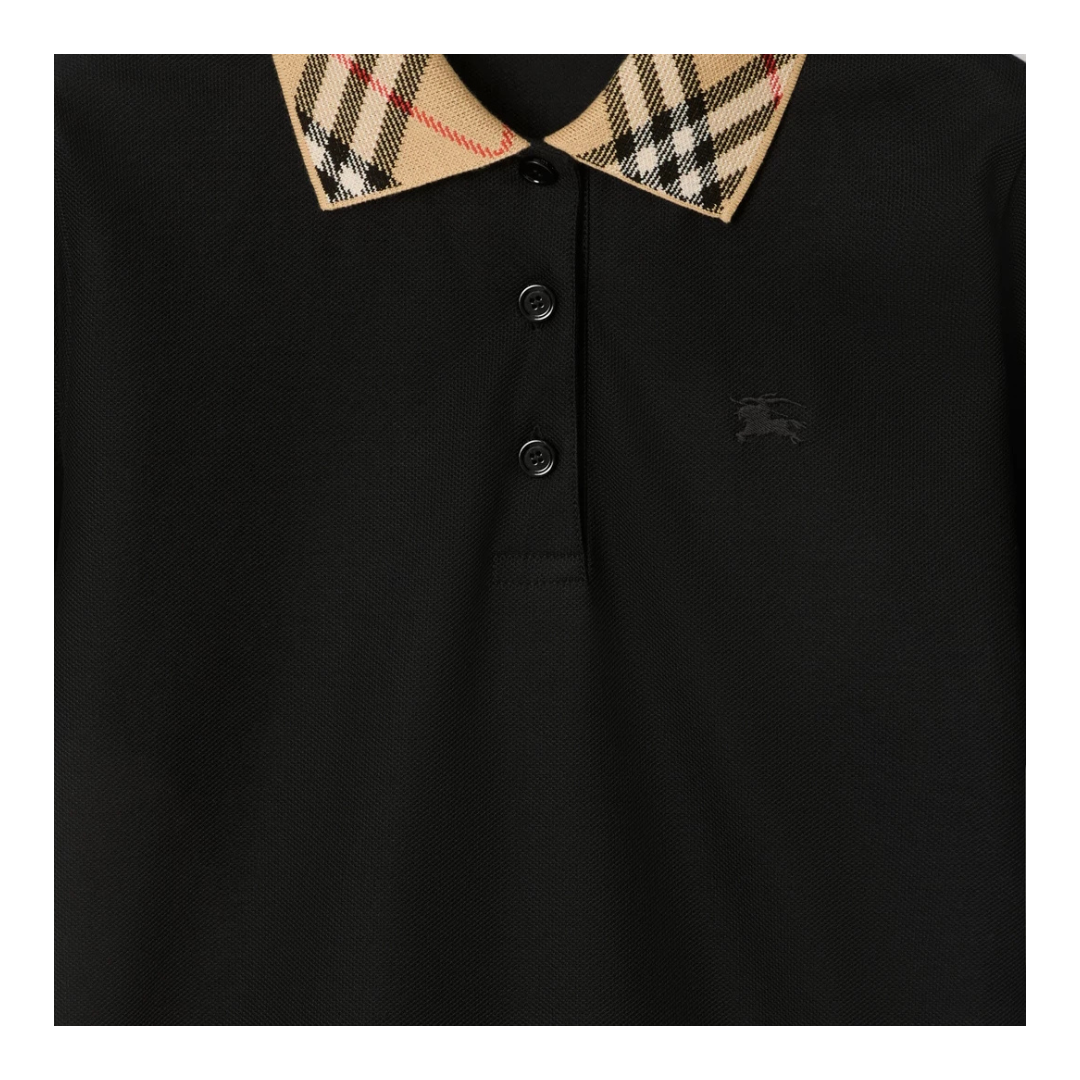 BURBERRY Check Collar Polo Shirt