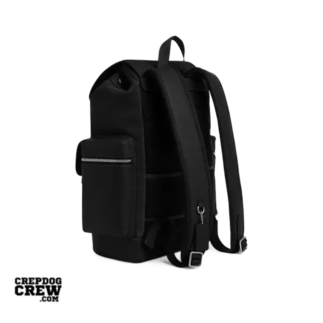 Coach Sprint Backpack suede Silver Black