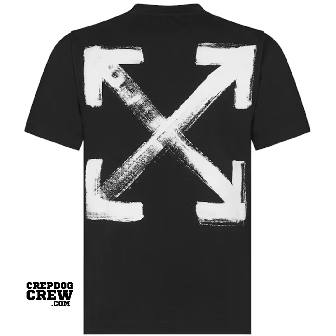OFF-WHITE Paint Arrow Slim S/S T-Shirt Black/White