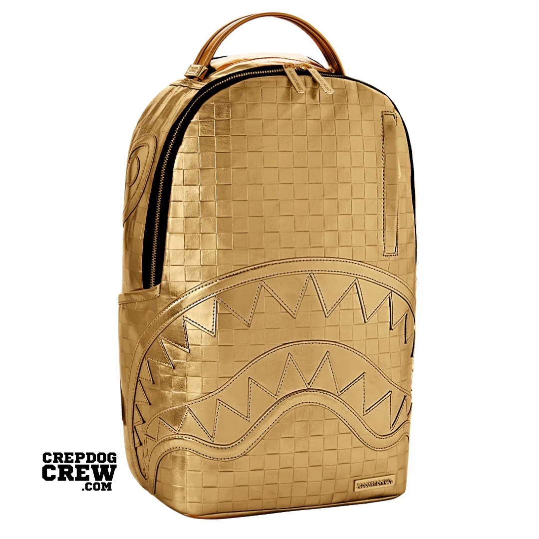 SPRAYGROUND BRICKS ON BRICKS BACKPACK GOLD