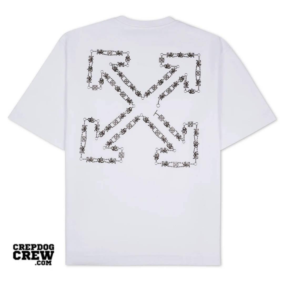 Off White Chain Arrow Skate Tee WHITE