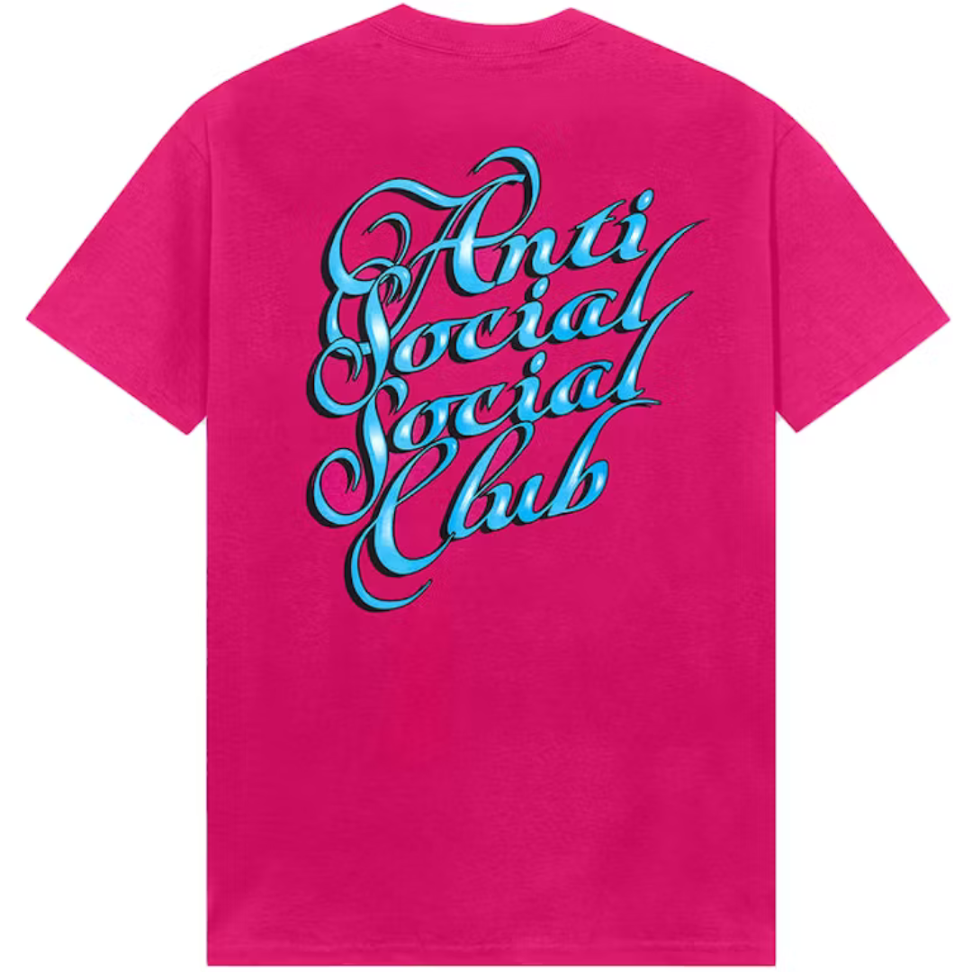 Anti Social Social Club Eyelash Tee Pink