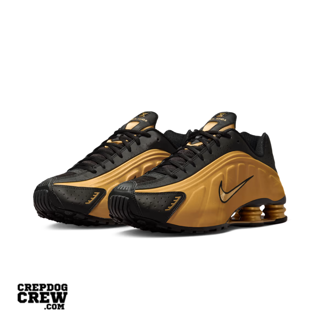 Nike Shox R4 Metallic Gold Black (2025)