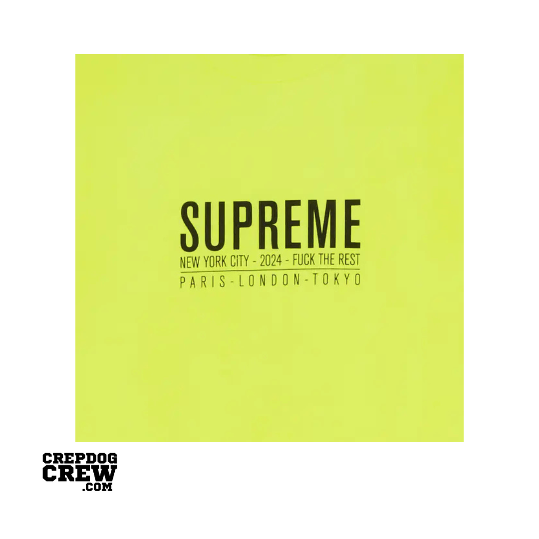Supreme Standard Tee Fluorescent Yellow