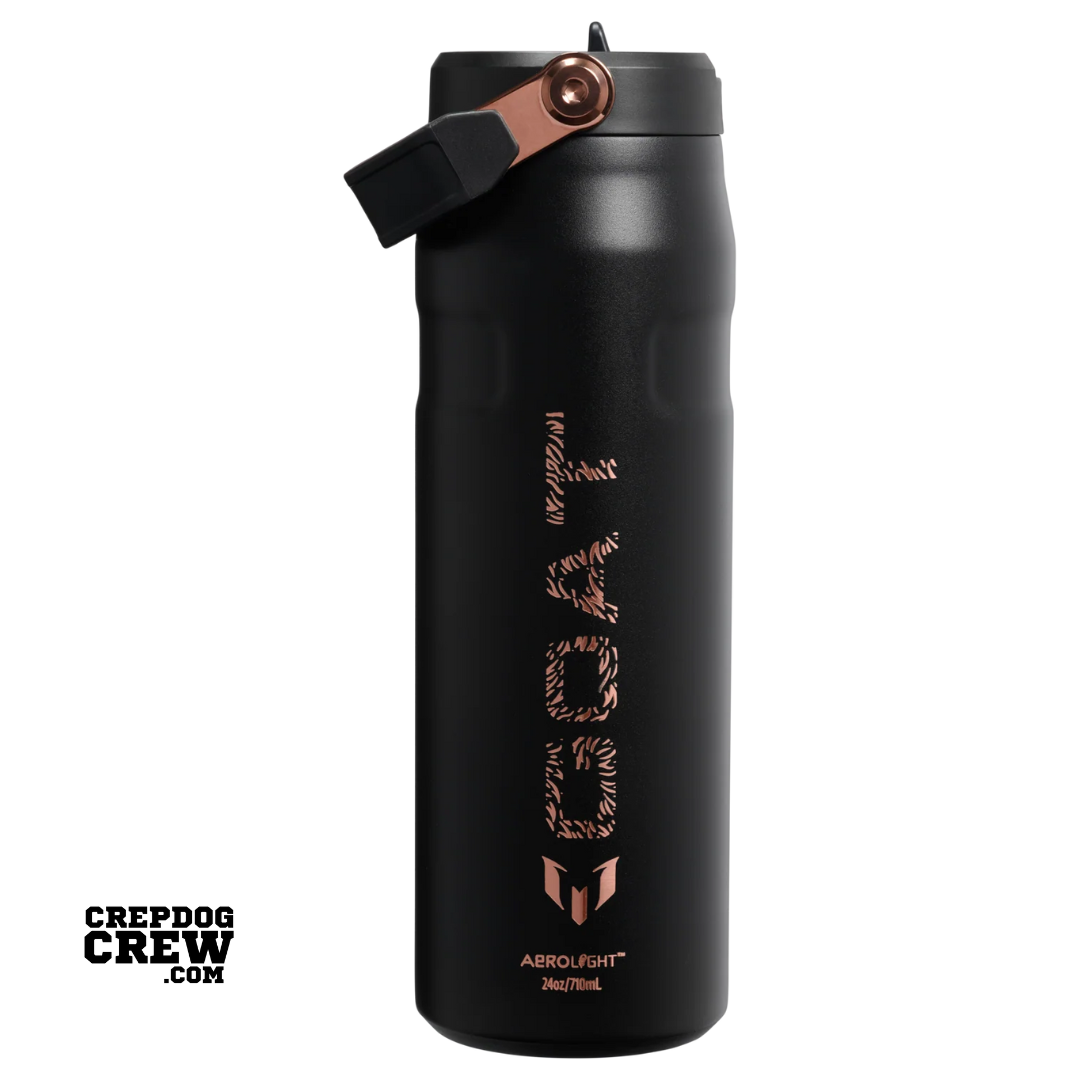 STANLEY x Messi Bottle 1913 IceFlow Flip Straw Messi GOAT Black 24 oz