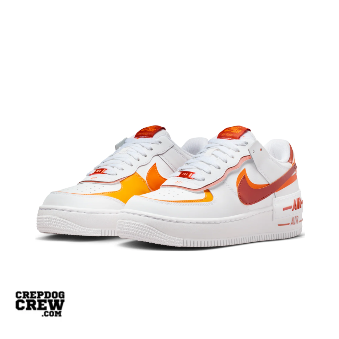 Nike Air Force 1 Shadow White Bright Ceramic Dark Russet (W)