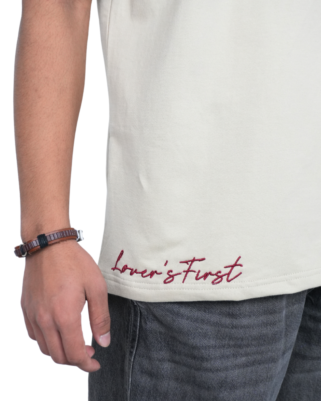 Lover's First - Oversized T-shirt (Sand)