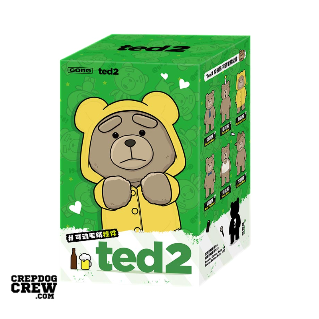 Pop Mart Pop Mart Ted2 Teddy Bear Action Plush Pendant Series Single Blind Box (PACK OF 1)