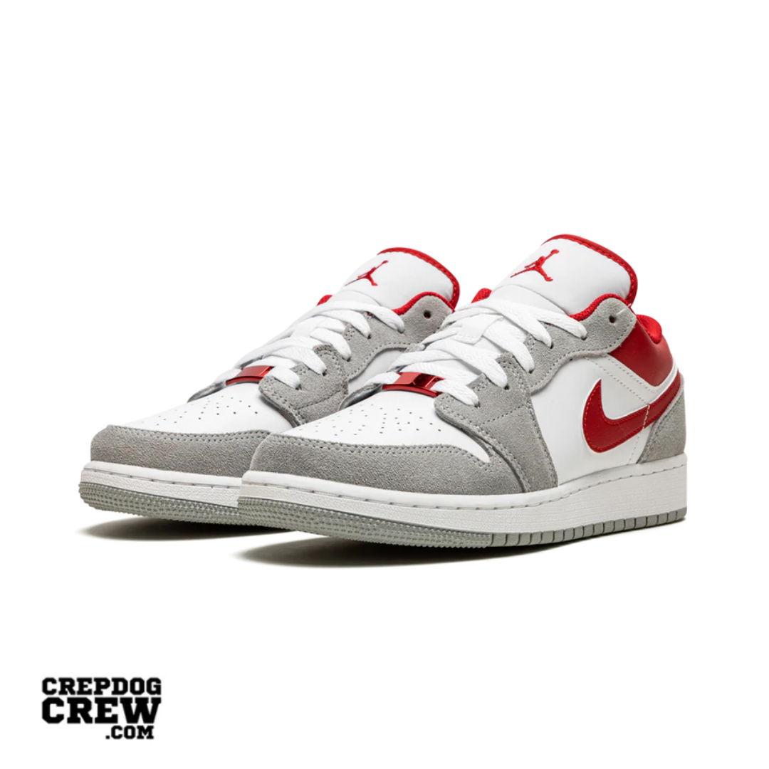Jordan 1 Low SE Smoke Grey Gym Red (GS)