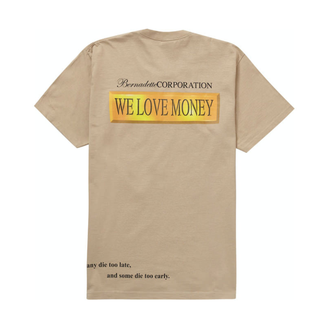 Supreme Bernadette Corporation Money Tee Khaki