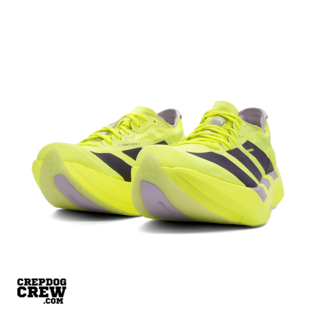 adidas Adizero Adios Pro 4 Solar Yellow Aurora Plum Powder Plum