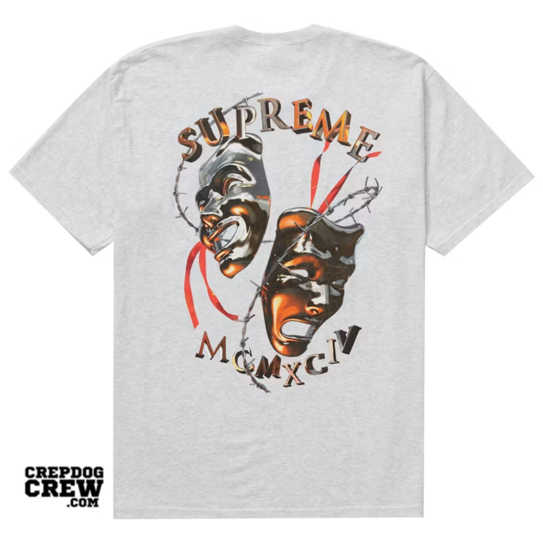 Supreme Laugh Now Tee Ash Grey