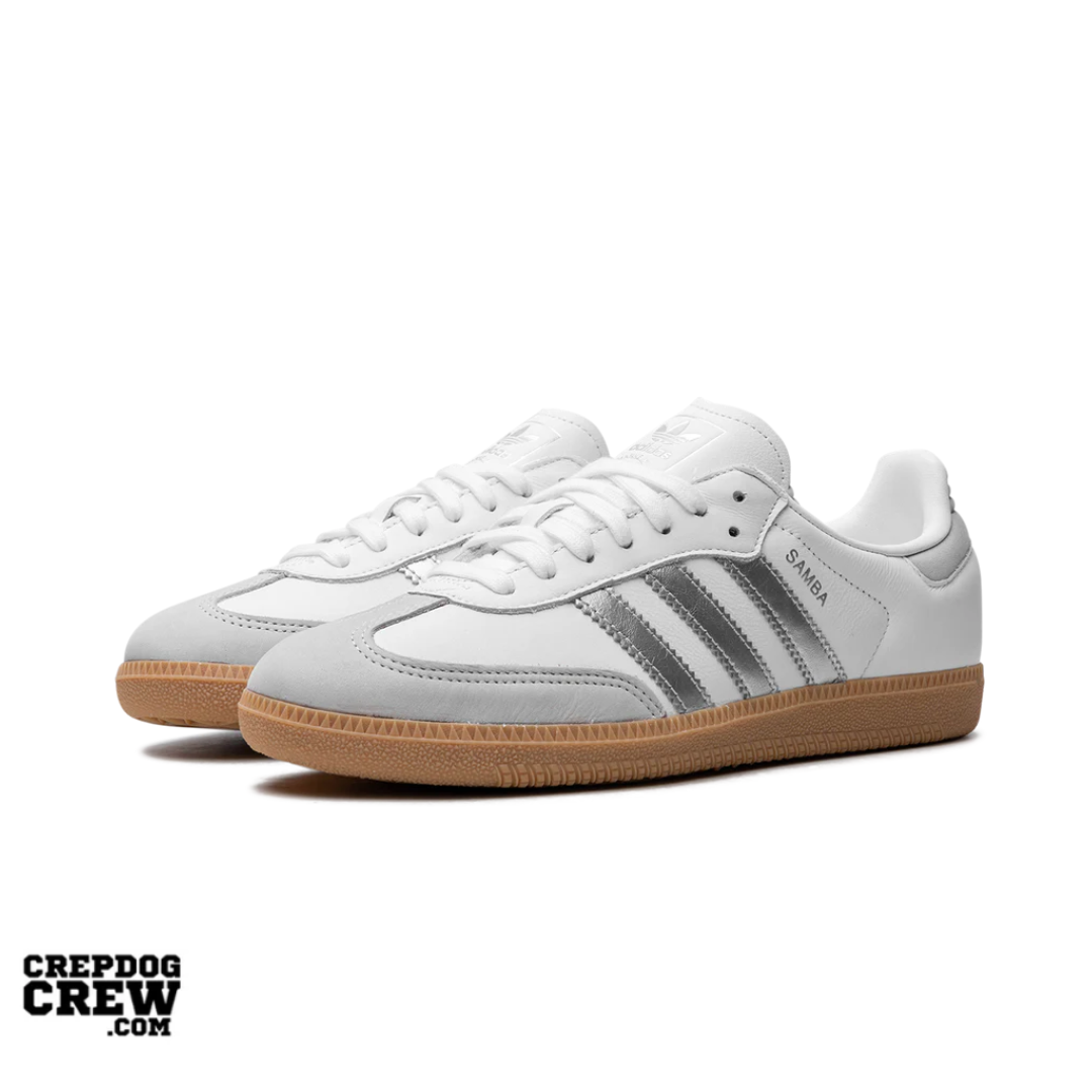 adidas Samba OG White Silver Metallic Grey (W)