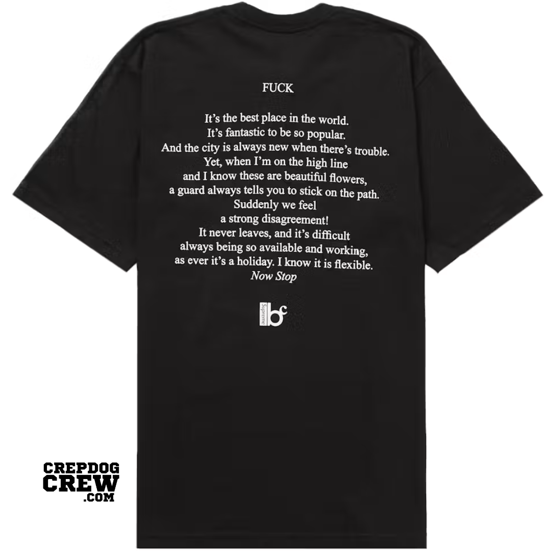 Supreme Bernadette Corporation Fuck Tee Black