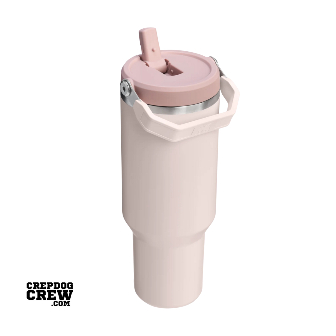 STANLEY Tumbler IceFlow Flip Straw Mug Rose Quartz 40 Oz