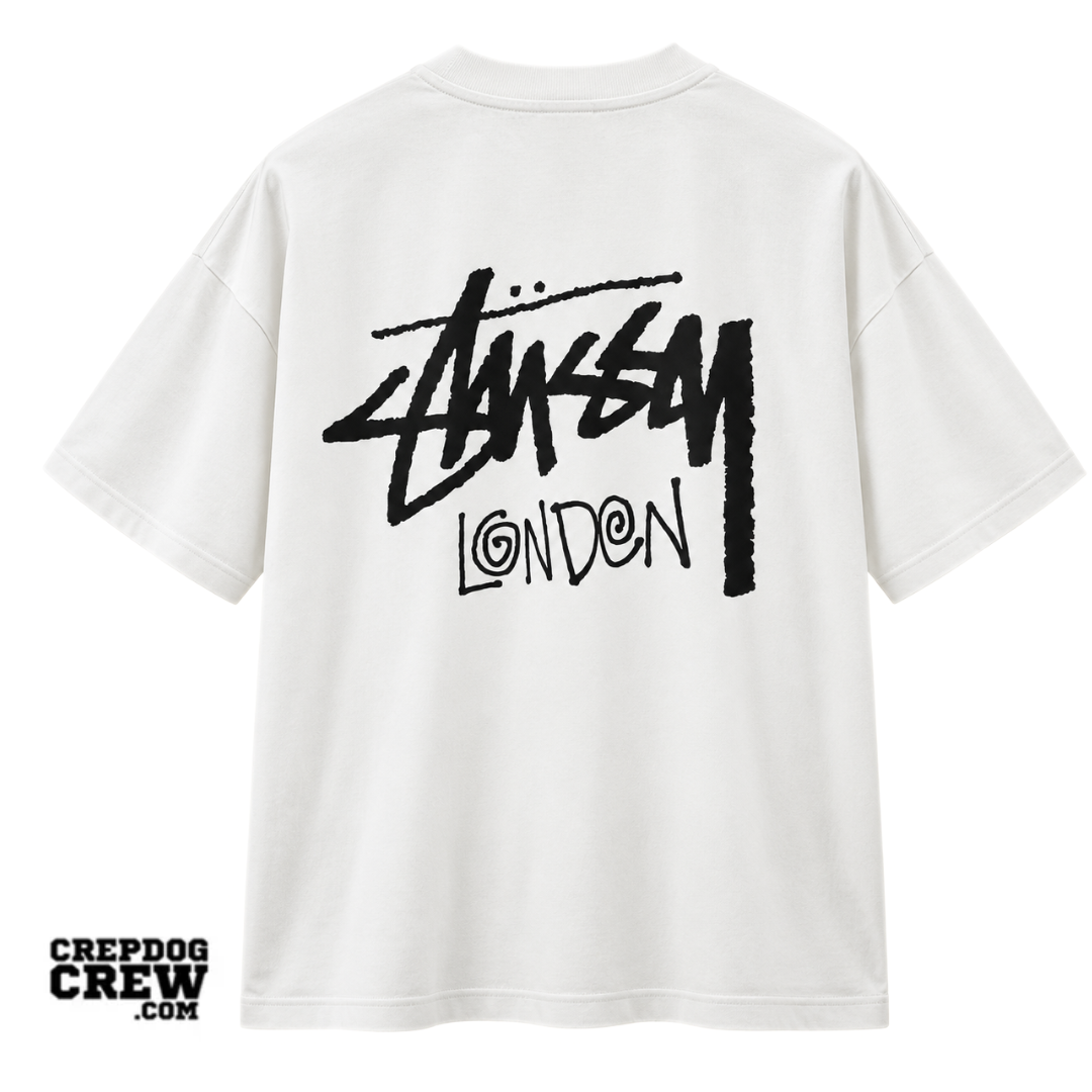 STUSSY LONDON TEE WHITE