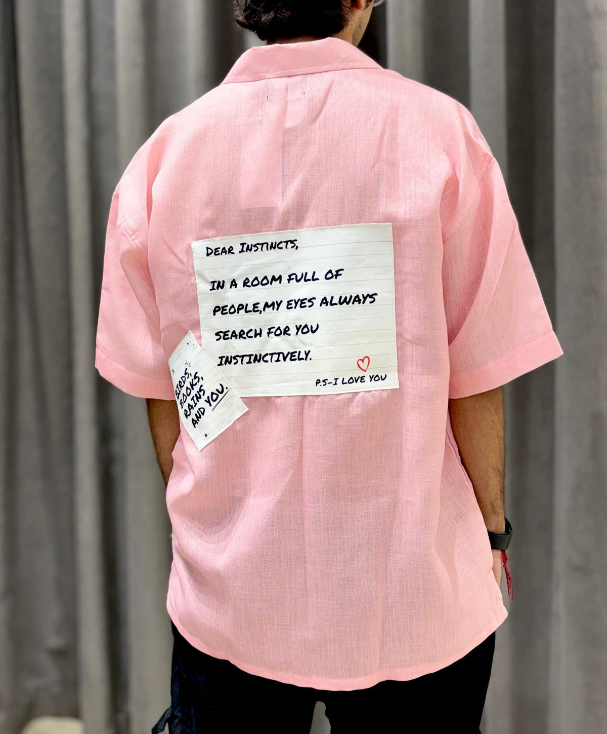The Love Letter Shirt - Oversized (Pink)