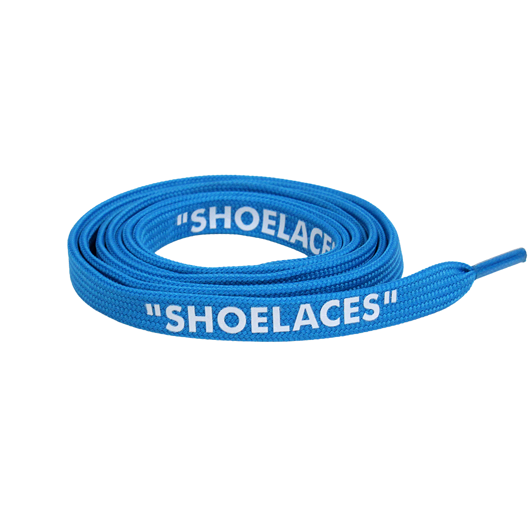 Electric Blue Off White Style SHOELACES