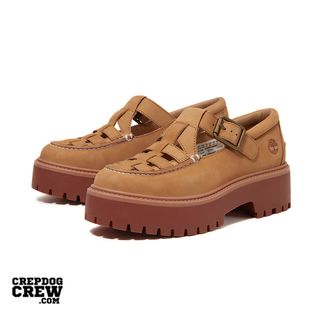 Timberland Stone Street Platform Buckle Medium Beige Nubuck (W)