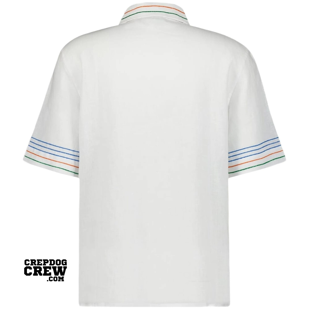 CASABLANCA LE FIL DE LA MUSIQUE SHIRT WHITE
