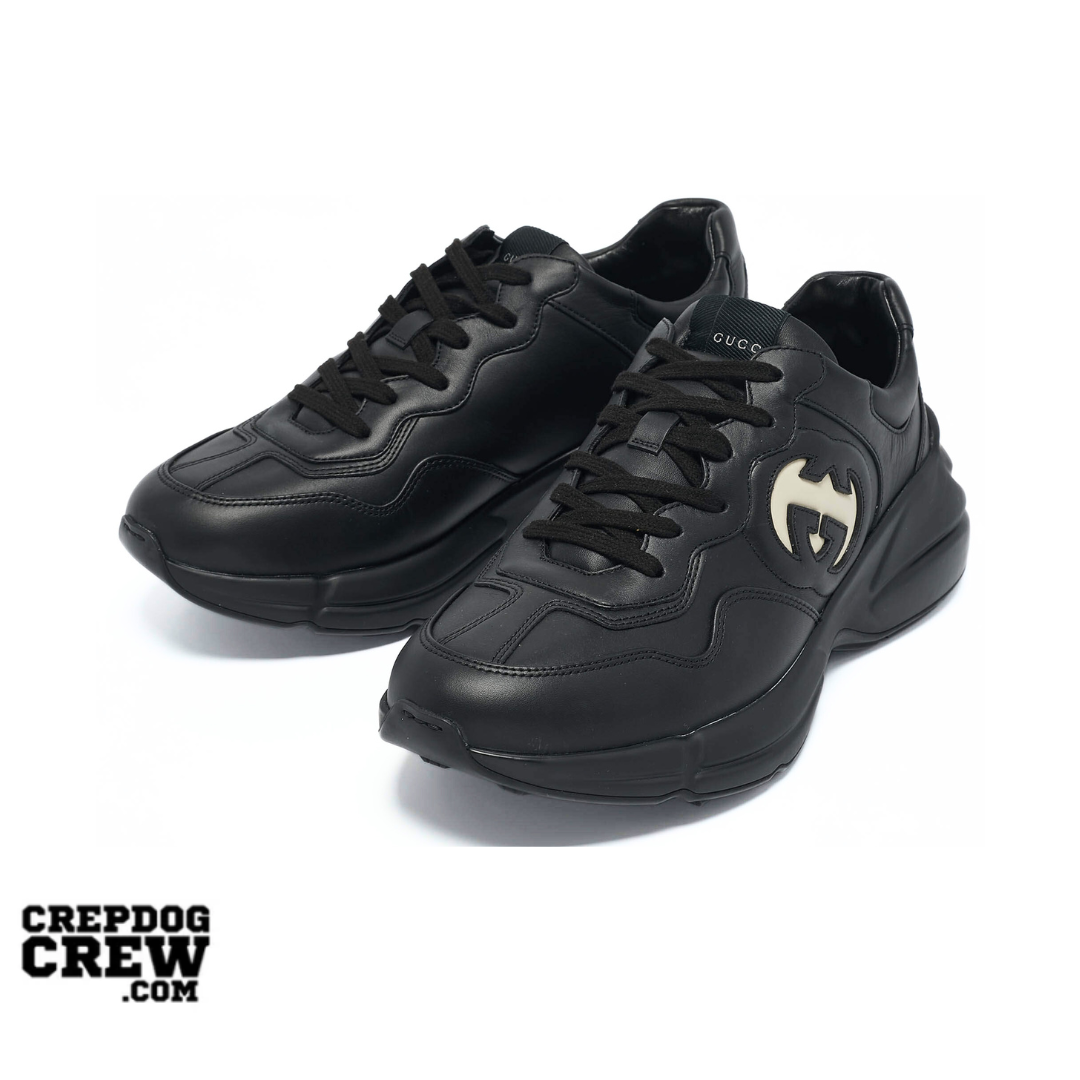 GUCCI RHYTON INTERLOCKING G BLACK IVORY